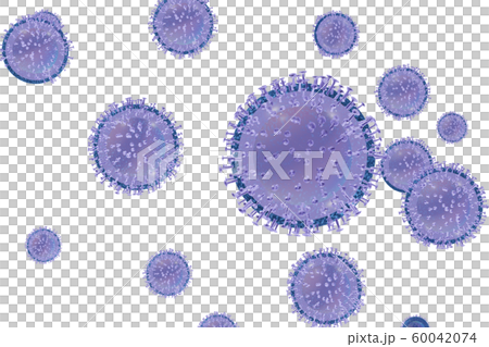 Illustration of influenza (penetrable material) Illustration of influenza (penetrable material) 60042074