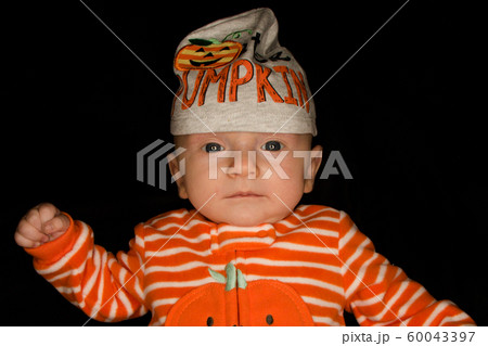 Baby Hayden on Black at Three Months Old 60043397