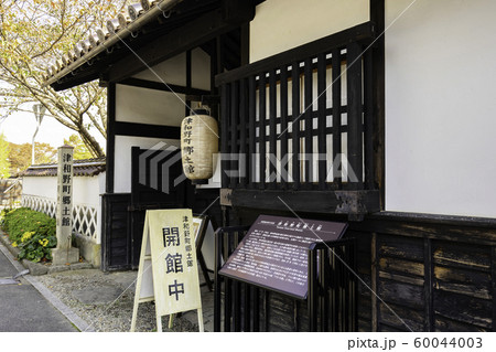 津和野 津和野町郷土館門 島根県鹿足郡津和野町の写真素材