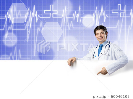 Doctor with banner 60046105