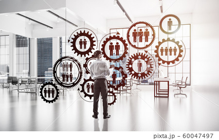 Networking and social communication concept as effective point for modern business Networking and social communication concept as effective point for modern business 60047497