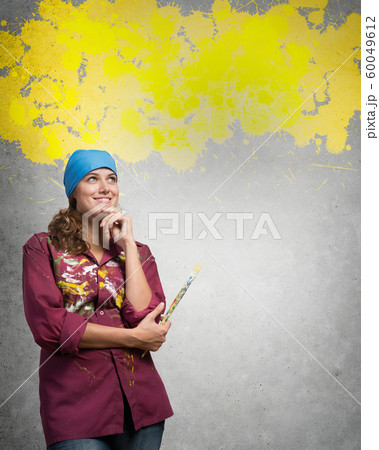 She is painting her world She is painting her world 60049612