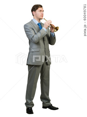 Businessman play fife Businessman play fife 60049781
