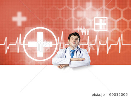 Doctor with banner 60052006