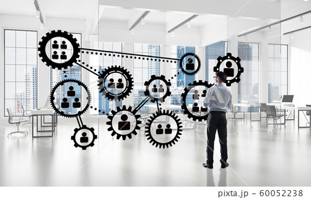 Networking and social communication concept as effective point for modern business Networking and social communication concept as effective point for modern business 60052238