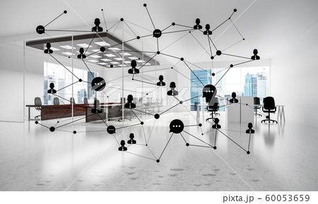 Networking and wireless connection as concept for effective modern business 60053659