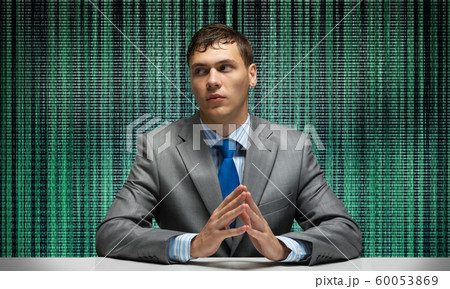 Young businessman in business suit and tie 60053869