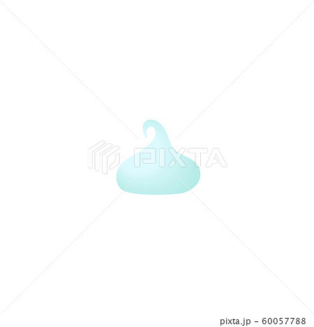 White and blue marshmallow isolated on white 60057788