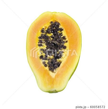 Papaya isolated on white Papaya isolated on white 60058572