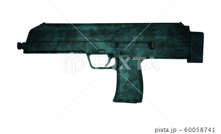 UZI submachine gun isolated on white 60058741