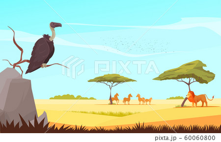 Safari Wild Animals Flat Composition  60060800