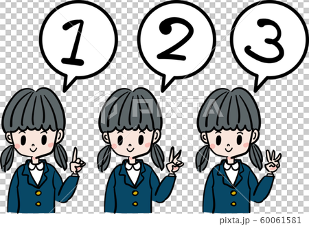 High school girl count illustration 60061581