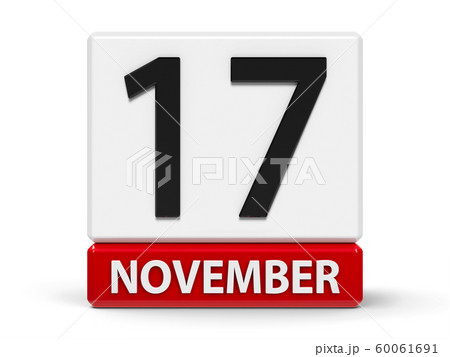 Cubes calendar 17th November 60061691