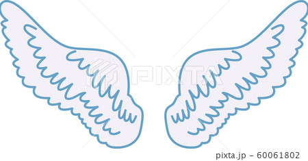 天使 羽根 エンジェル 宗教 キューピッド イラストのイラスト素材