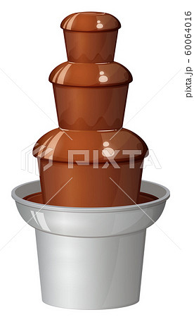 チョコレートファウンテンのイラスト 60064016