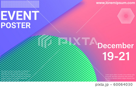 Event poster. Color elements.Vector illustration. 60064030