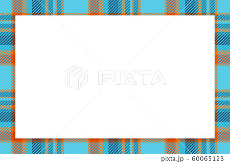 Vintage frame vector. Scottish border pattern 60065123