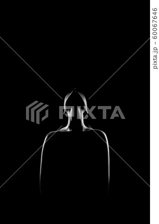female silhouette on black 60067646