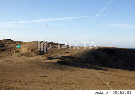 鳥取　四季の散歩　秋　鳥取砂丘 60068281