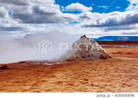 Geothermal area Hverir, Iceland. Geothermal area Hverir, Iceland. 60068896