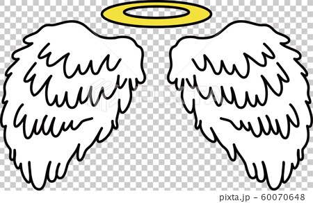 天使 翼 羽根 光輪 天使の輪 跳ぶ デザイン イラストのイラスト素材 60070648 Pixta