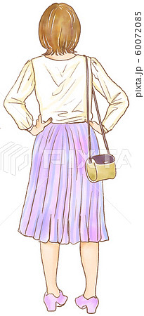 女性の後姿 60072085