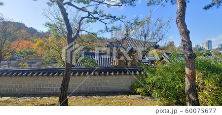 韓国の風景 韓屋 韓屋村 60075677
