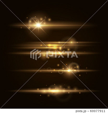 Gold Lens flars vector illustration 60077911