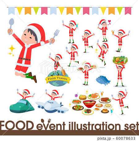 flat type boy Santa Claus_food festival 60078633
