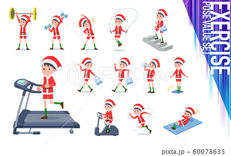 flat type boy Santa Claus_exercise 60078635
