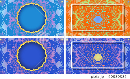 Background template with mandala designs 60080385