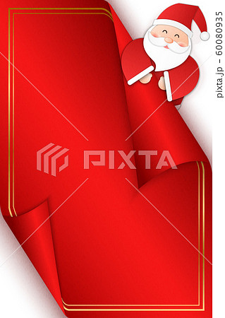 Relief paper art of Santa Claus pop from the... - Stock Illustration  [60080935] - PIXTA