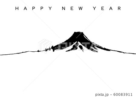 年賀状素材　富士山　全年使用素材 60083911