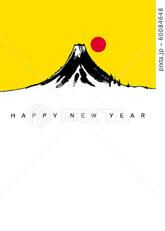 年賀状素材　富士山　全年使用素材 60084648