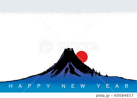 年賀状素材　富士山　全年使用素材 60084657