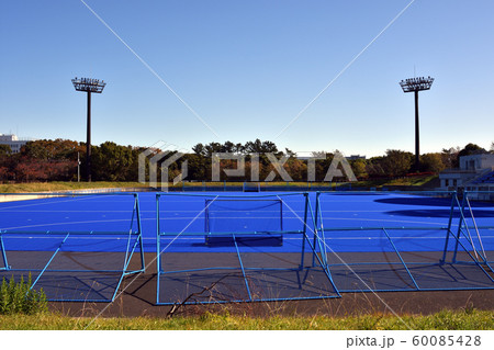 リニューアルオープン前の大井ふ頭中央海浜公園第二球技場の写真素材