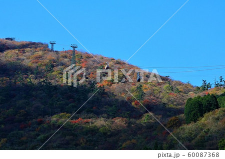秋の光景 別府鶴見岳別府ロープウェイ 秋の光景 別府鶴見岳別府ロープウェイ 60087368