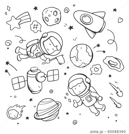 Space elements Vector illustration. Drawing design concept Space elements Vector illustration. Drawing design concept 60088360