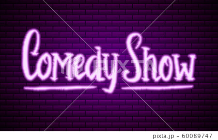 Lettering comedy show. Calligraphic text Stand Up. Engraved hand drawn in old vintage sketch for 60089747