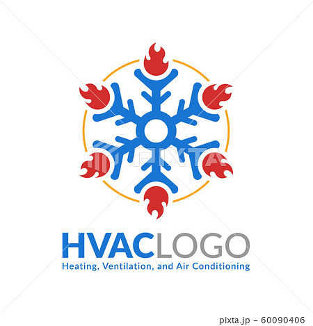 HVAC logo design, heating ventilation and air 60090406