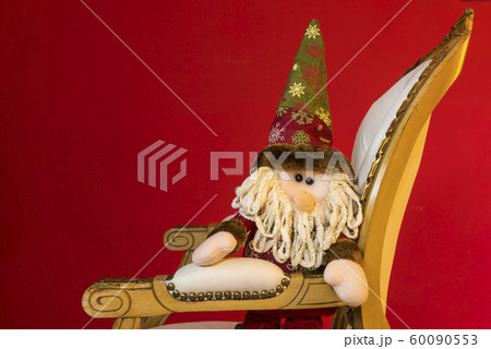 Santa Claus doll with red background 60090553