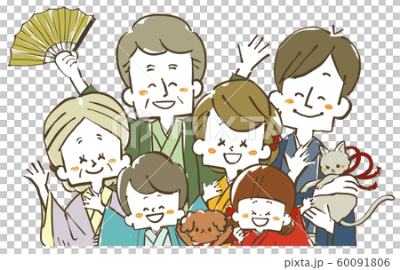 三代和服微笑家族 三代和服微笑家族 60091806