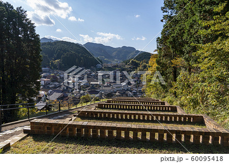 長崎県 波佐見町中尾郷の風景 中尾上登窯跡 の写真素材