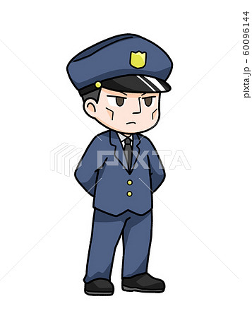 警官のイラストのイラスト素材