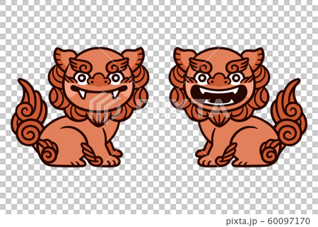 沖繩shisa變形矢量 60097170