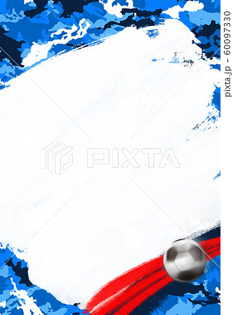 サッカー日本代表 背景イメージ タテのイラスト素材