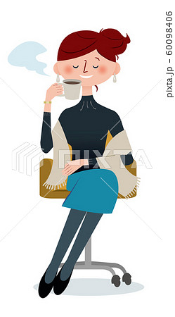 コーヒーを飲む女性 60098406