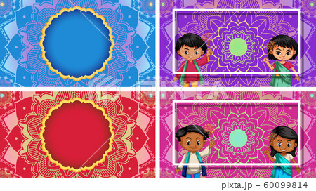 Background template with mandala designs Background template with mandala designs 60099814