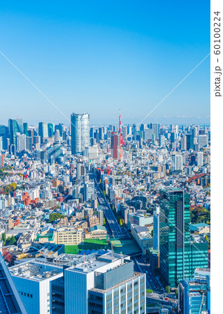 東京シティービュー 渋谷から六本木、東京タワー方向の眺望 東京シティービュー 渋谷から六本木、東京タワー方向の眺望 60100224
