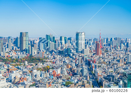 東京シティービュー 渋谷から六本木、東京タワー方向の眺望 東京シティービュー 渋谷から六本木、東京タワー方向の眺望 60100226